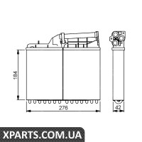 Радіатор печі NRF 58053