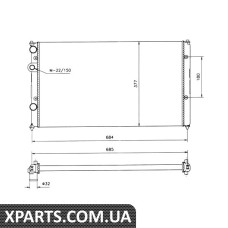 Pадиатор охлаждения NRF 58093