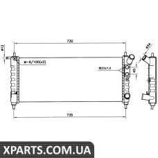 Pадiатор NRF 58154