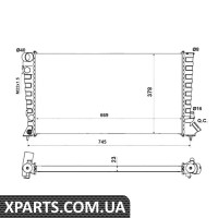 Радіатор охолодження Citroen Berlingo/Peugeot Partner 1.8D/1.9D 96-AC Economy Class NRF 58189A