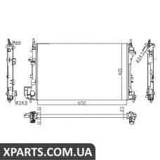 Радіатор охолодження Opel Vectra C 1.6-1.8 16V 02- Economy Class NRF 58203A