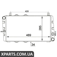 Радіатор охолодження двигуна NRF 58250