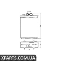 Радіатор обігрівача салону NRF 58255