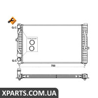 Радіатор охолодження двигуна EASY FIT NRF 58259