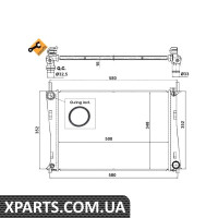 Радіатор охолодження двигуна EASY FIT NRF 58274