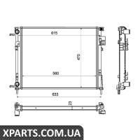 Pадиатор охлаждения NRF 58333