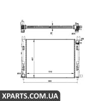 Pадиатор охлаждения NRF 58443
