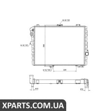 Радіатор охолоджування NRF 58579