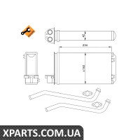 Радіатор печі NRF 58617