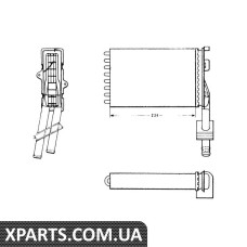 Радіатор пiчки NRF 58620