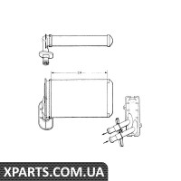 Радіатор печі VW Caddy II/Golf I-IV 1.4-1.9 TDI 95-02 NRF 58622