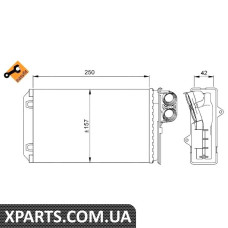 Радіатор печі NRF 58629