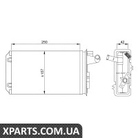 Радіатор обігрівача салону NRF 58637
