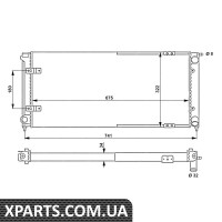 Радіатор охолодження NRF 58712