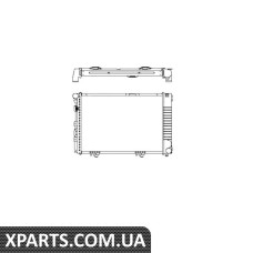 Pадиатор охлаждения MB E-class W124/S124 93-96 NRF 58719