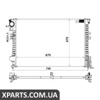Радіатор охолодження Fiat Scudo/Citroen Jumpy 1.9D/TD-2.0 NRF 58958