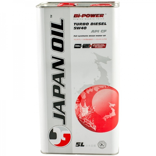 Моторна олія JAPAN OIL BI-POWER TURBO DIESEL 5W-40 0021017 5л