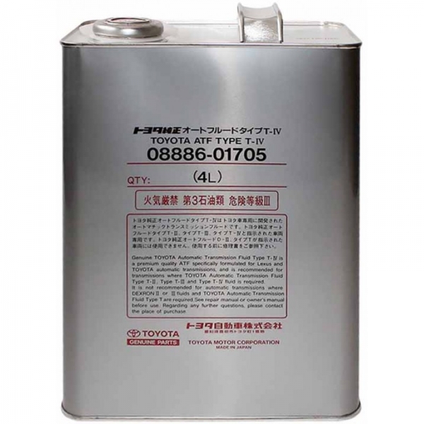Олія АКПП TOYOTA ATF TYPE T-IV 0888601705 (00279000T4) 4л