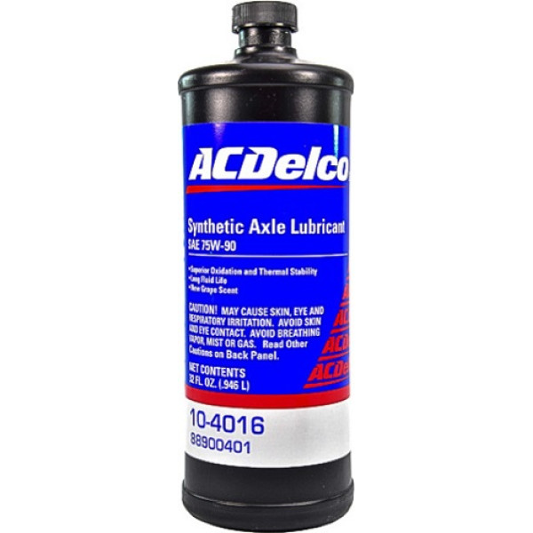Трансмісійна олія ACDelco Synthetic Axle Lubricant 75W-90 GL-5 104016 946мл