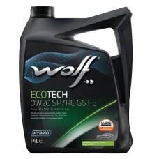 Моторное масло WOLF ECOTECH 0W-20 SP/RC G6 FE 1047260 4л