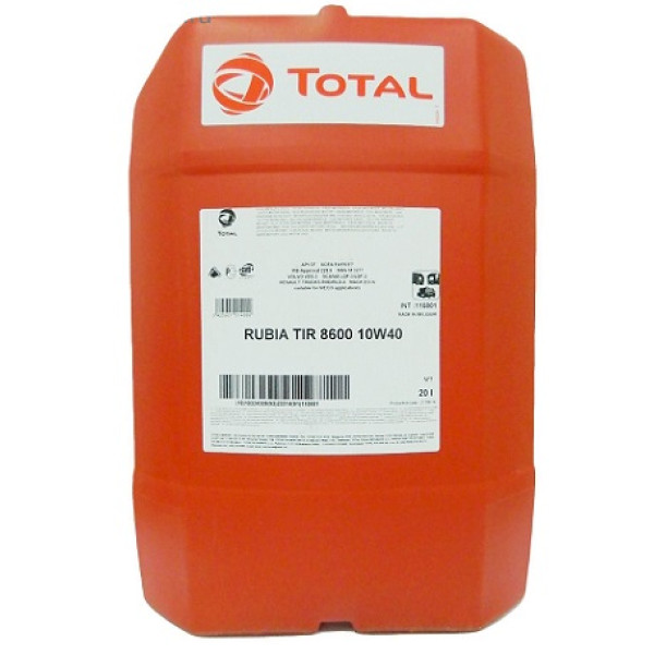 Моторное масло TOTAL RUBIA TIR 8600 10W-40 110801 20л