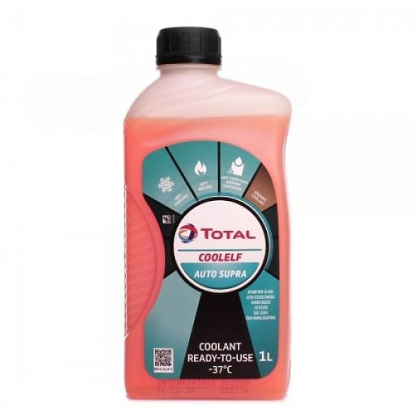 Антифриз TOTAL COOLELF AUTO SUPRA -37°C Червоний G12+ 172766 1л