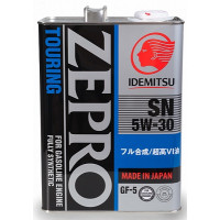 Моторне масло IDEMITSU ZEPRO TOURING 5W-30 SN/GF-5 1845041 4л