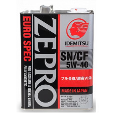 Моторное масло IDEMITSU ZEPRO EURO SPEC 5W-40 SN/CF 1849041 4л