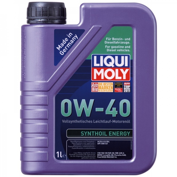Моторне масло LIQUI MOLY SYNTHOIL ENERGY 0W-40 1922 1л
