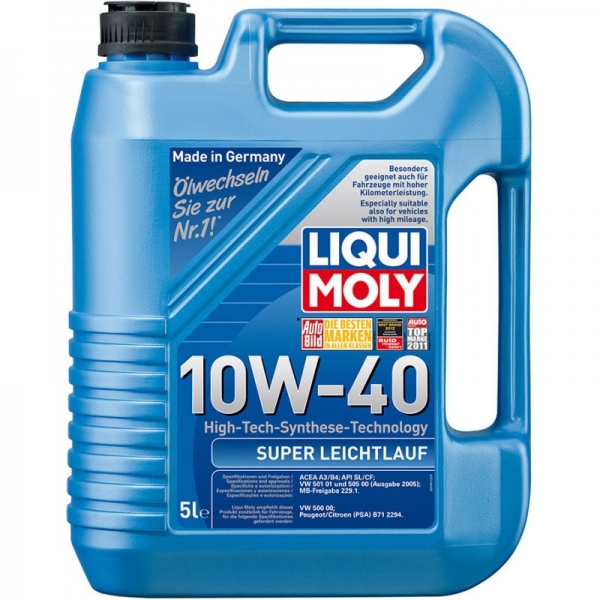 Моторне масло LIQUI MOLY SUPER LEICHTLAUF 10W-40 1929 5л