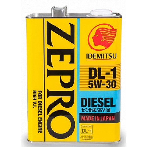 Моторне масло IDEMITSU ZEPRO DIESEL DL-1 5W-30 2156041 4л