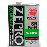 Моторне масло IDEMITSU ZEPRO Eco Medalist 0W-20 SN/GF-5 3583041 4л