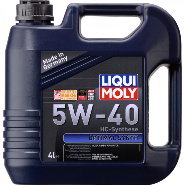 Моторна олія LIQUI MOLY OPTIMAL SYNTH 5W-40 3926 4л