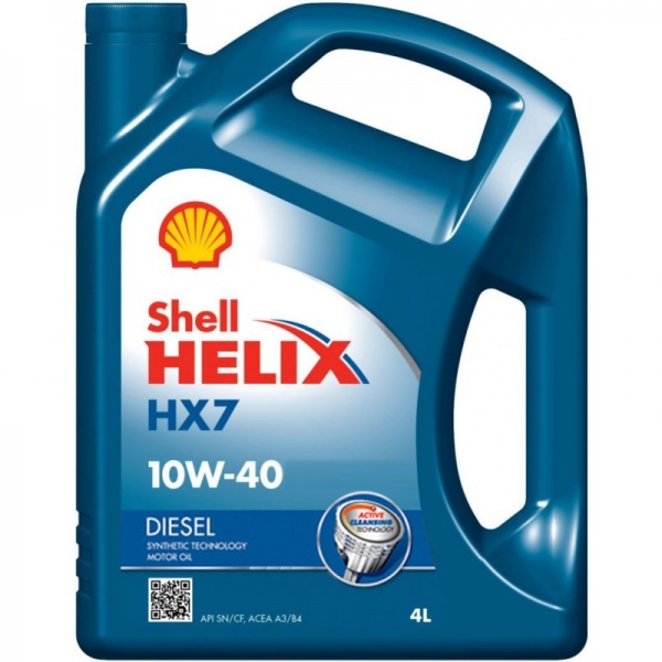 Моторна олія SHELL HELIX DIESEL HX7 10W-40 550046310 (550040428) 4л