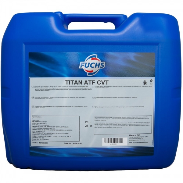 Трансмісійна олія FUCHS TITAN CVTF FLEX 600632380 20л