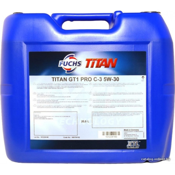 Моторне масло FUCHS TITAN GT1 PRO C-3 5W-30 XTL 600979362 20л