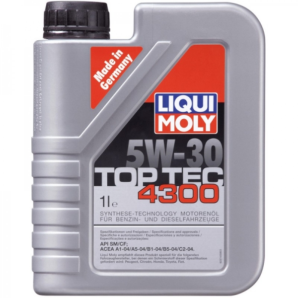 Моторна олія LIQUI MOLY TOP TEC 4300 5W-30 8030 1л