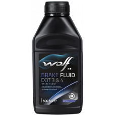Тормозная жидкость WOLF BRAKE FLUID DOT 3&4 8307706 500мл