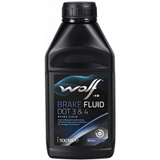 Гальмівна рідина WOLF BRAKE FLUID DOT 3&4 8307706 500мл