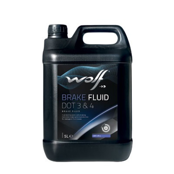 Гальмівна рідина WOLF BRAKE FLUID DOT 3&4 8311482 5л