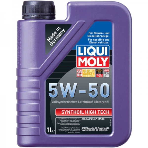 Моторна олія LIQUI MOLY SYNTHOIL HIGH TECH 5W-50 9066 1л
