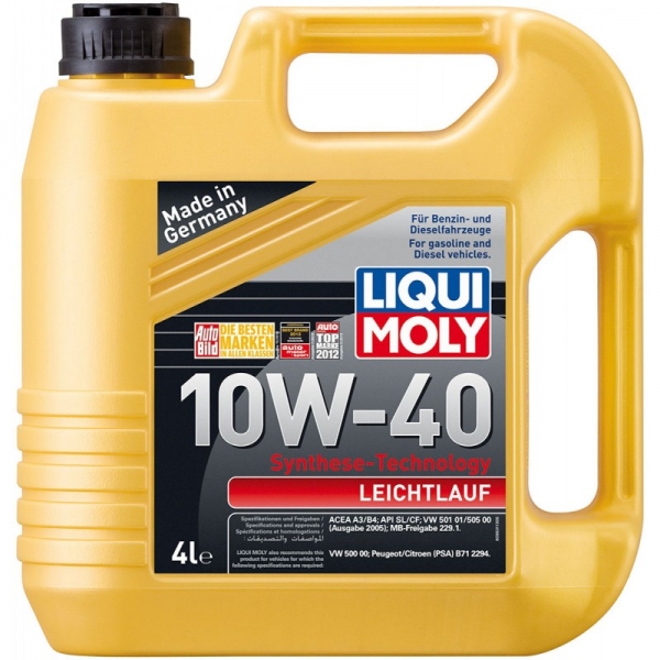 Моторна олія LIQUI MOLY LEICHTLAUF 10W-40 9501 4л