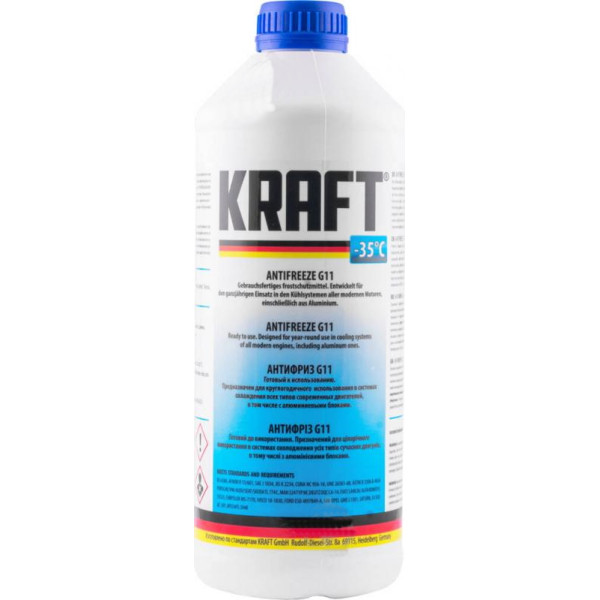 Антифриз Kraft G11 -35 ° синій KF101 1,5 л