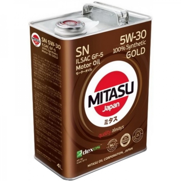 Моторна олія MITASU GOLD SN 5W-30 MJ-101-4 4л