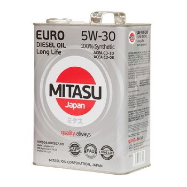 Моторна олія MITASU EURO DIESEL LL 5W-30 MJ-210-4 4л