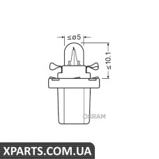 Автолампа 12W 12V B85D OSRAM 2721MF