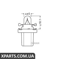 Лампа 24V 120 W B8.5d FS STANDARD OSRAM 2741MF