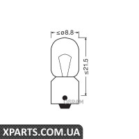 Автолампа T4W24V 4W OSRAM 3930