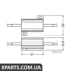 Обманка CANBUS  на LED лампу 21W OSRAM LEDCBCTRL102