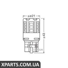 Лампа W21W OSRAM 7705YE02b